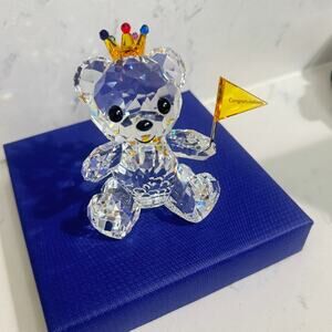 Swarovski Kris Bear  Congratulations Figurine New